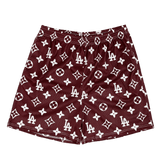 BROWN LA MESH SHORTS-8666