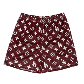 BROWN LA MESH SHORTS-8666