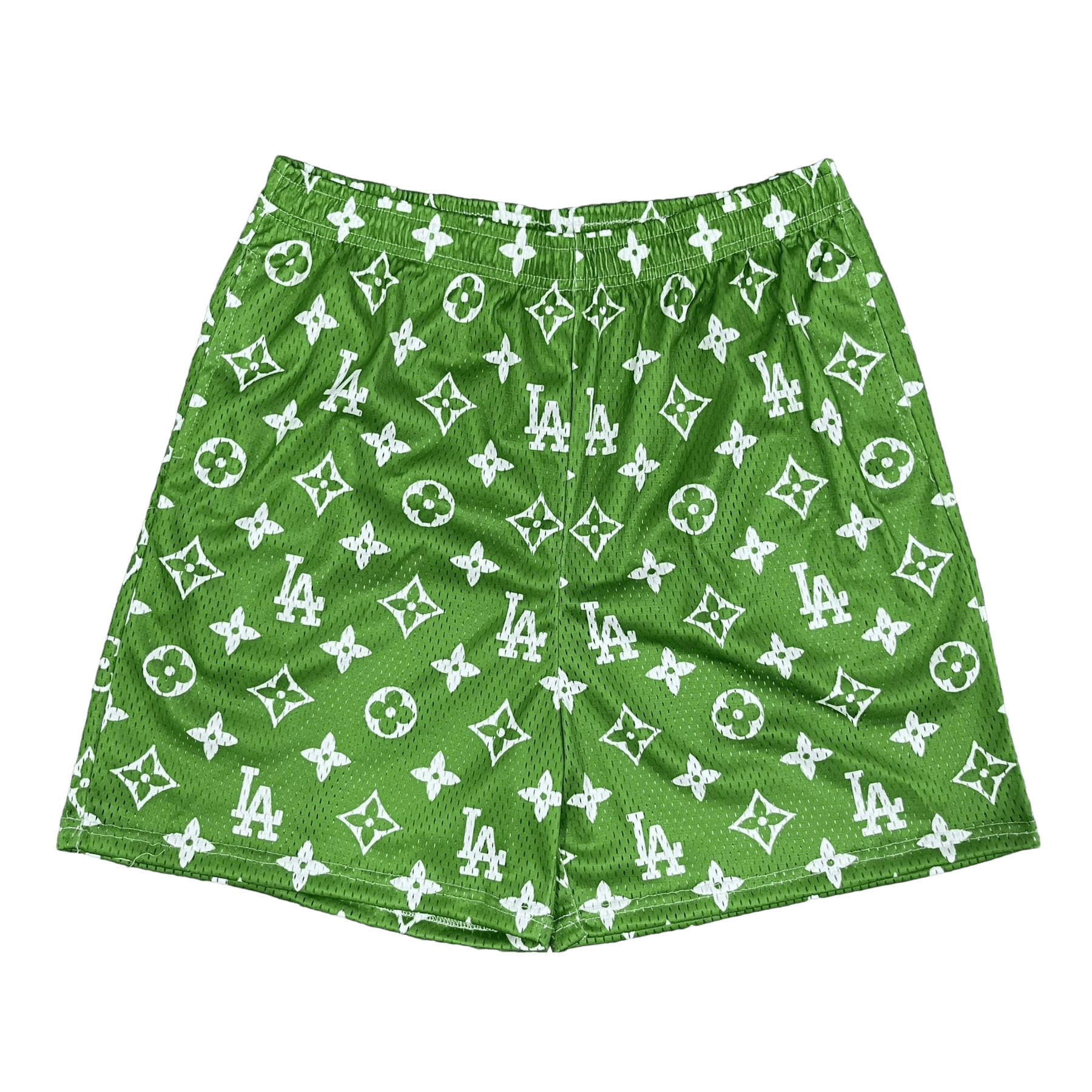 GREEN LA MESH SHORTS-8676