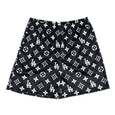 BLACK LA MESH SHORTS-8670