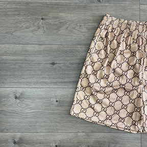 KHAKI GU MESH SHORTS-8717