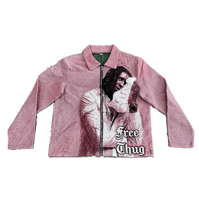 PINK YSL TAPESTRY JACKET