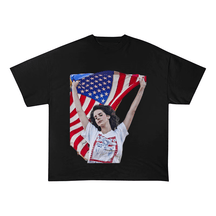 LANA DEL REY AMERICAN FLAG OVERSIZED HEAVYWEIGHT COTTON TEE-60057