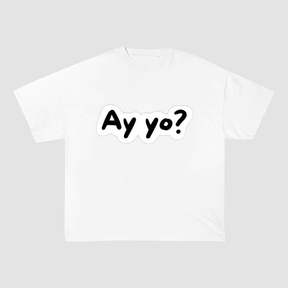 AY YO? STREETWEAR OVERSIZED HEAVYWEIGHT COTTON TEE-60038