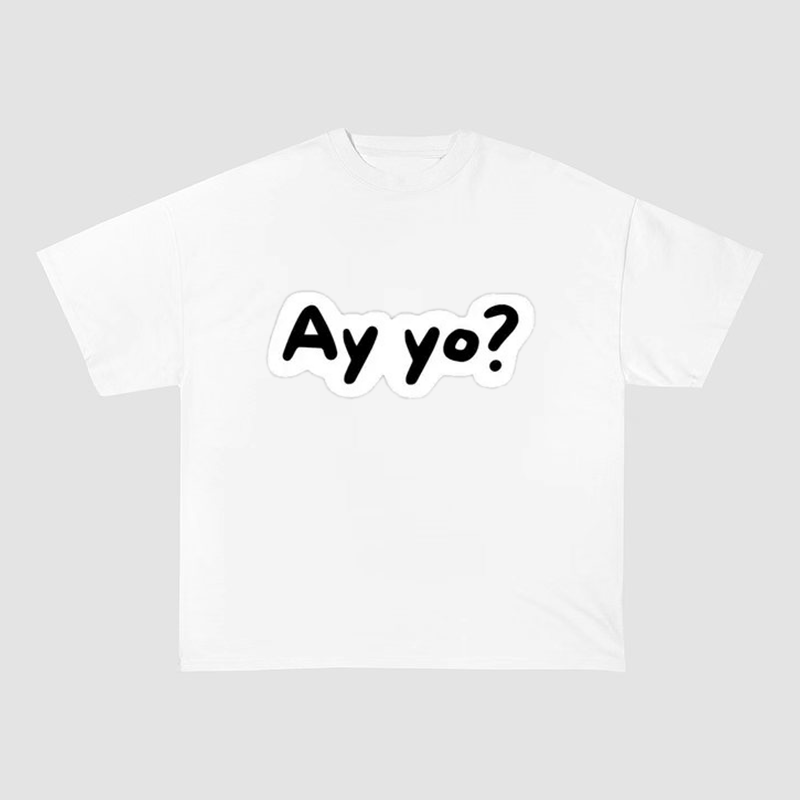 AY YO? STREETWEAR OVERSIZED HEAVYWEIGHT COTTON TEE-60038
