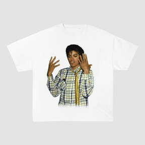 MICHAEL JACKSON RETRO STAGE OVERSIZED HEAVYWEIGHT COTTON TEE-60039