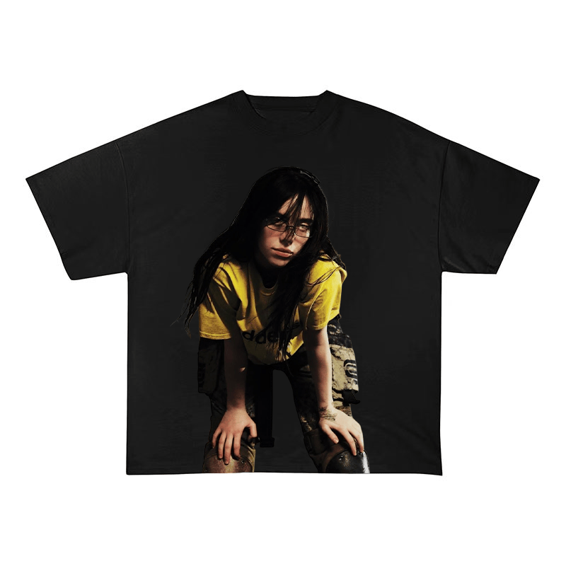 BILLIE EILISH OVERSIZED HEAVYWEIGHT COTTON TEE-60046