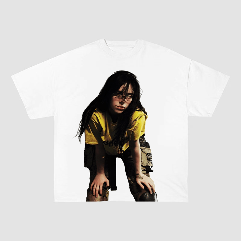 BILLIE EILISH OVERSIZED HEAVYWEIGHT COTTON TEE-60046