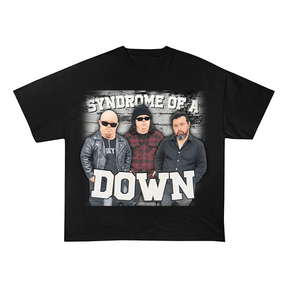 SYNDROME OF A DOWN MEME OVERSIZED HEAVYWEIGHT COTTON TEE-60050