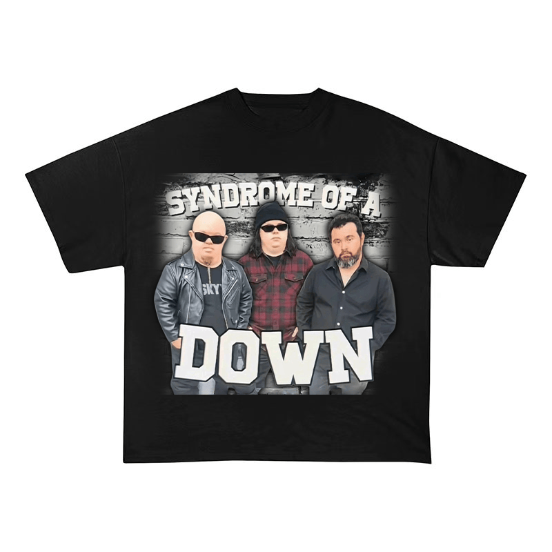 SYNDROME OF A DOWN MEME OVERSIZED HEAVYWEIGHT COTTON TEE-60050
