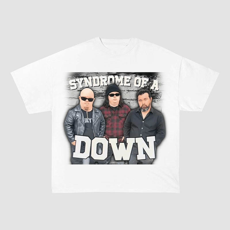 SYNDROME OF A DOWN MEME OVERSIZED HEAVYWEIGHT COTTON TEE-60050