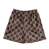 BROWN GU MESH SHORTS-8719