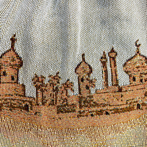 CAMEL TAPESTRY SHORTS