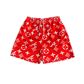 RED ALABAMA MESH SHORTS-8600