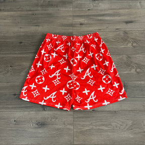 RED ALABAMA MESH SHORTS-8600