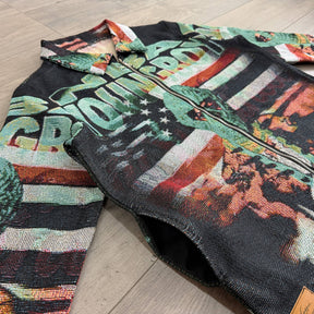 GREEN YOUNGBOY TAPESTRY JACKET