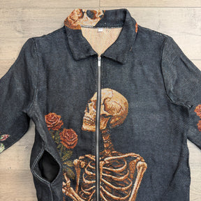 ROSE SKULL TAPESTRY JACKET