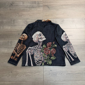 ROSE SKULL TAPESTRY JACKET