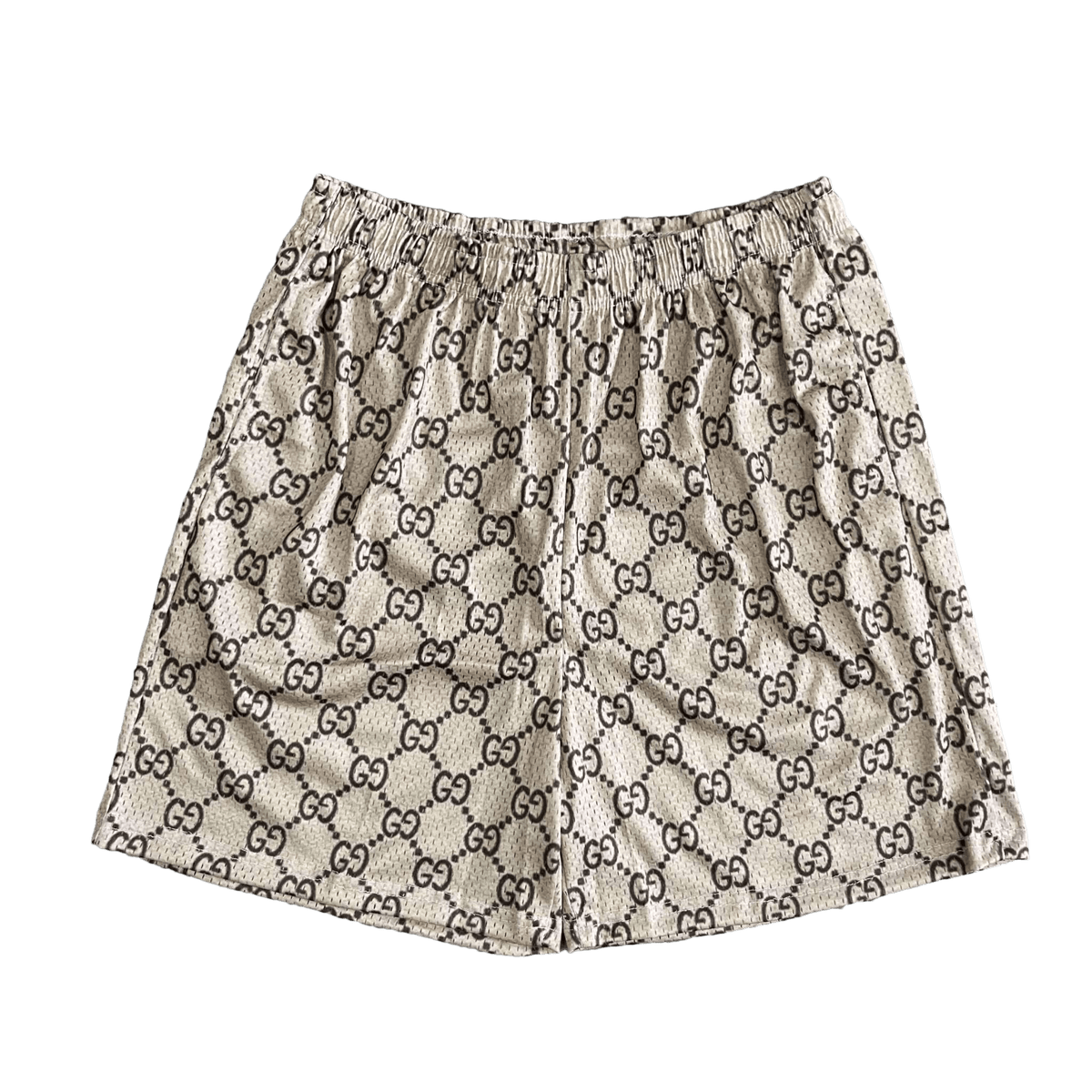 KHAKI GU MESH SHORTS-8717