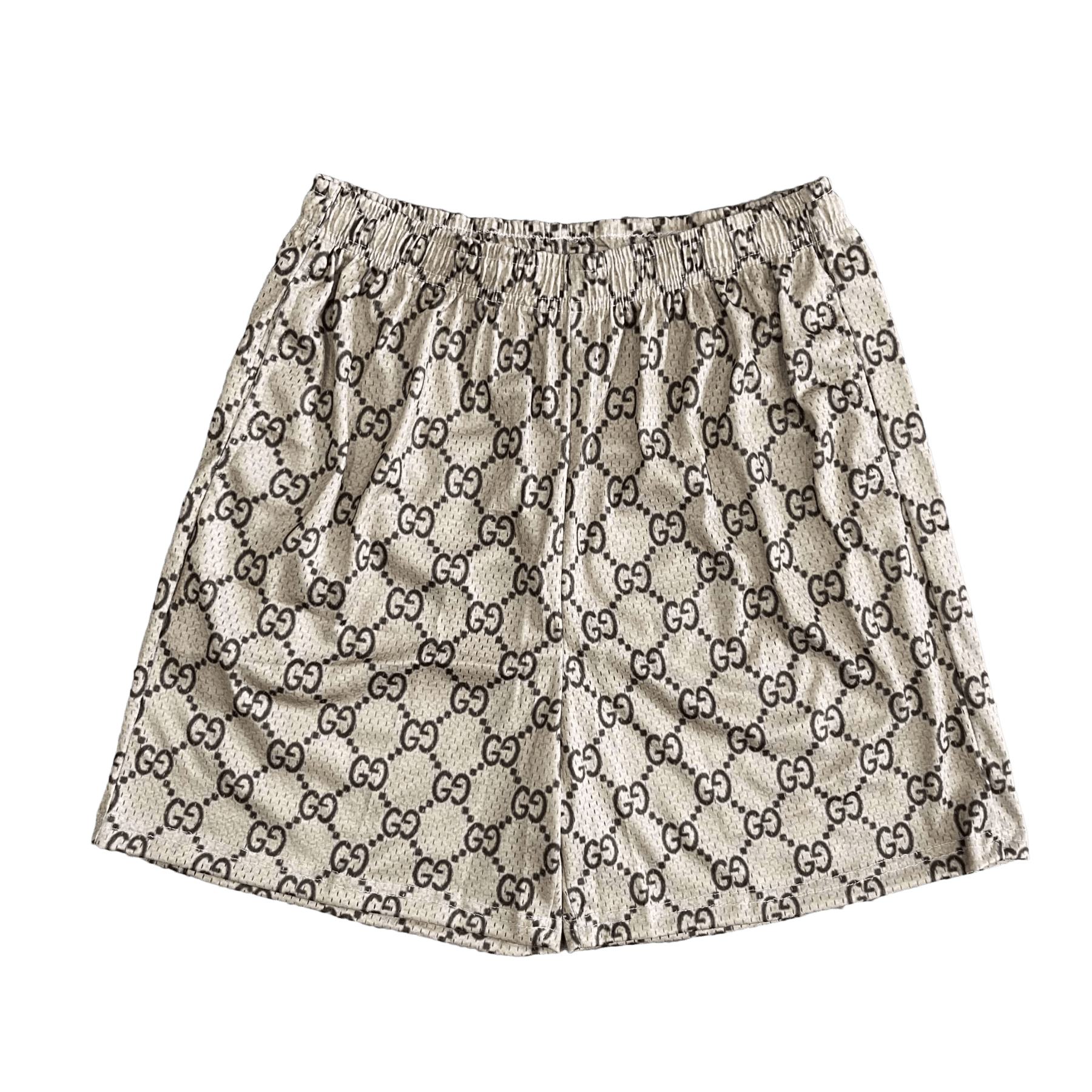 KHAKI GU MESH SHORTS-8717