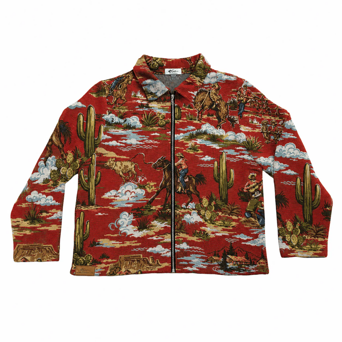 RED COWBOY TAPESTRY JACKET