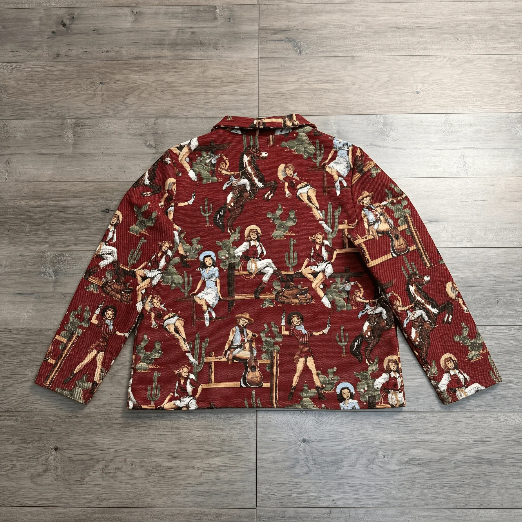 RED COWGIRL TAPESTRY JACKET