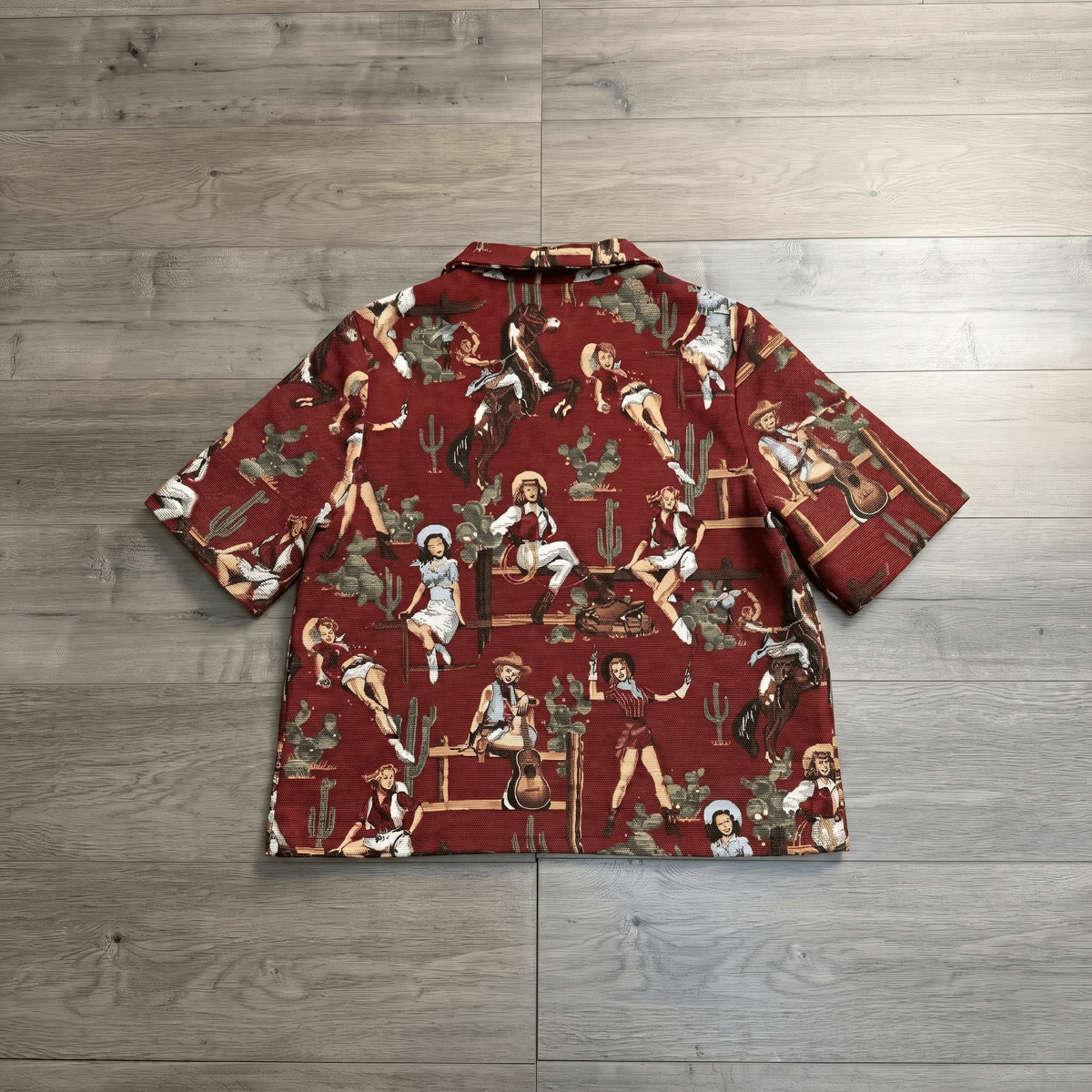 RED COWGIRL TAPESTRY TEE