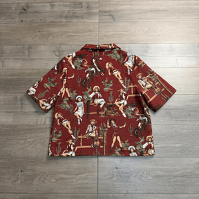 RED COWGIRL TAPESTRY TEE