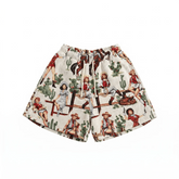 WHITE COWGIRL TAPESTRY SHORTS