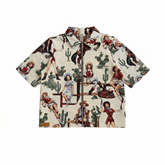 WHITE COWGIRL TAPESTRY TEE