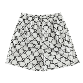 WHITE GU MESH SHORTS-8713