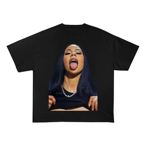 RDMCLOTHINGART S / BLACK TEE tapestry hoodie MARIAH THE SCIENTIST OVERSIZED HEAVYWEIGHT COTTON TEE-60030