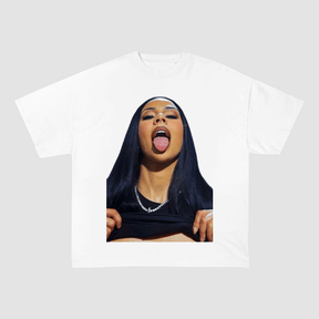 RDMCLOTHINGART S / WHITE TEE tapestry hoodie MARIAH THE SCIENTIST OVERSIZED HEAVYWEIGHT COTTON TEE-60030
