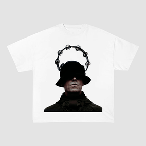RDMCLOTHINGART S / WHITE TEE tapestry hoodie SLIPKNOT COREY TAYLOR OVERSIZED HEAVYWEIGHT COTTON TEE-60024
