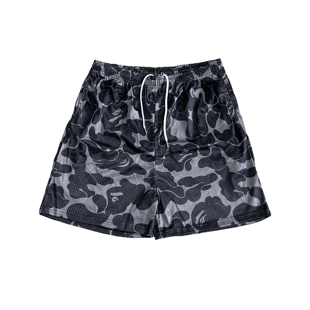 RDMCLOTHINGART tapestry hoodie BAPE BLACK MESH SHORTS-8603