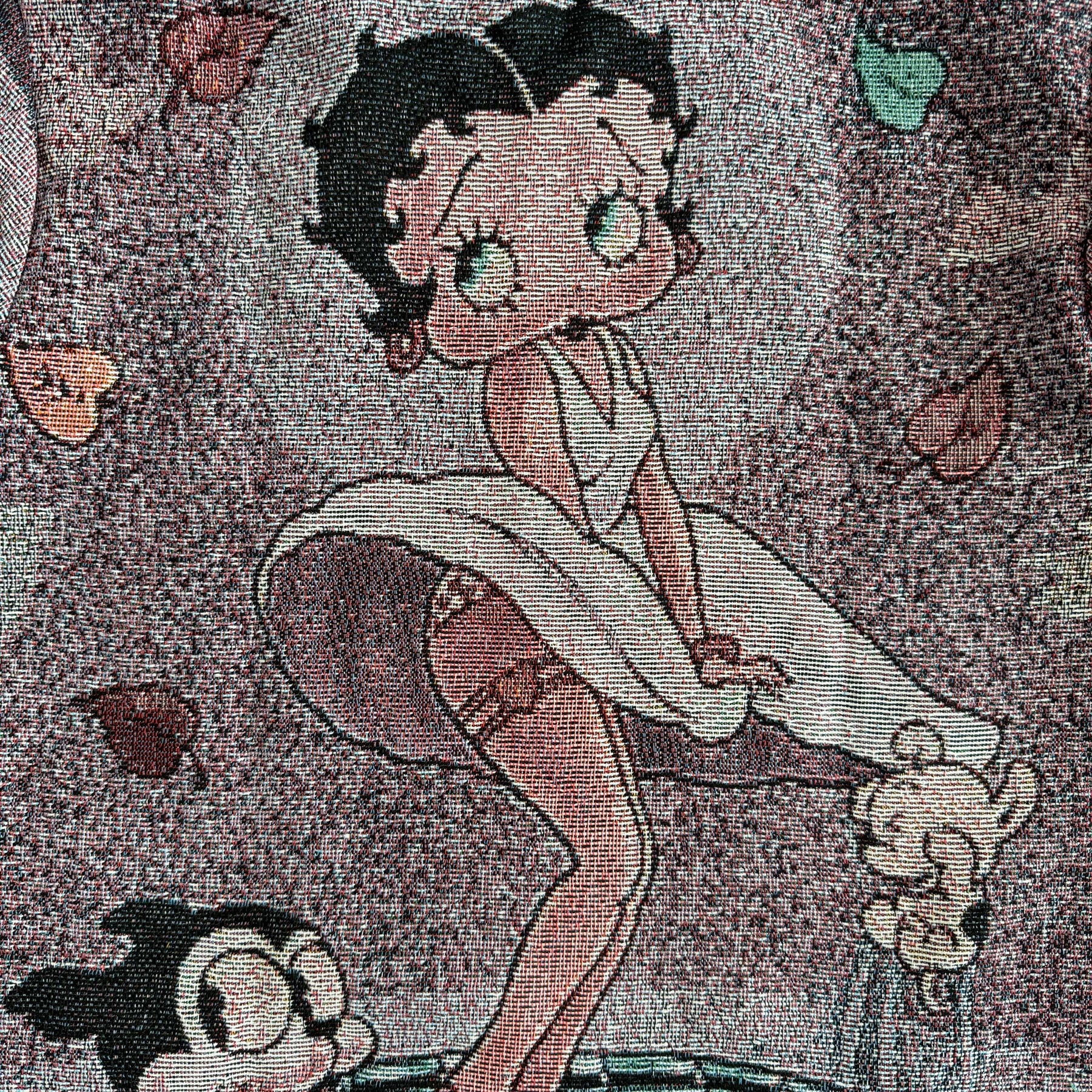 RDMCLOTHINGART tapestry hoodie BETTY BOOP CHERRIES TAPESTRY TEE-98363