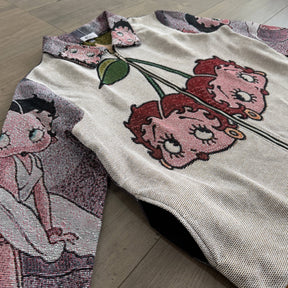 RDMCLOTHINGART tapestry hoodie BETTY BOOP CHERRIES TAPESTRY TEE-98363
