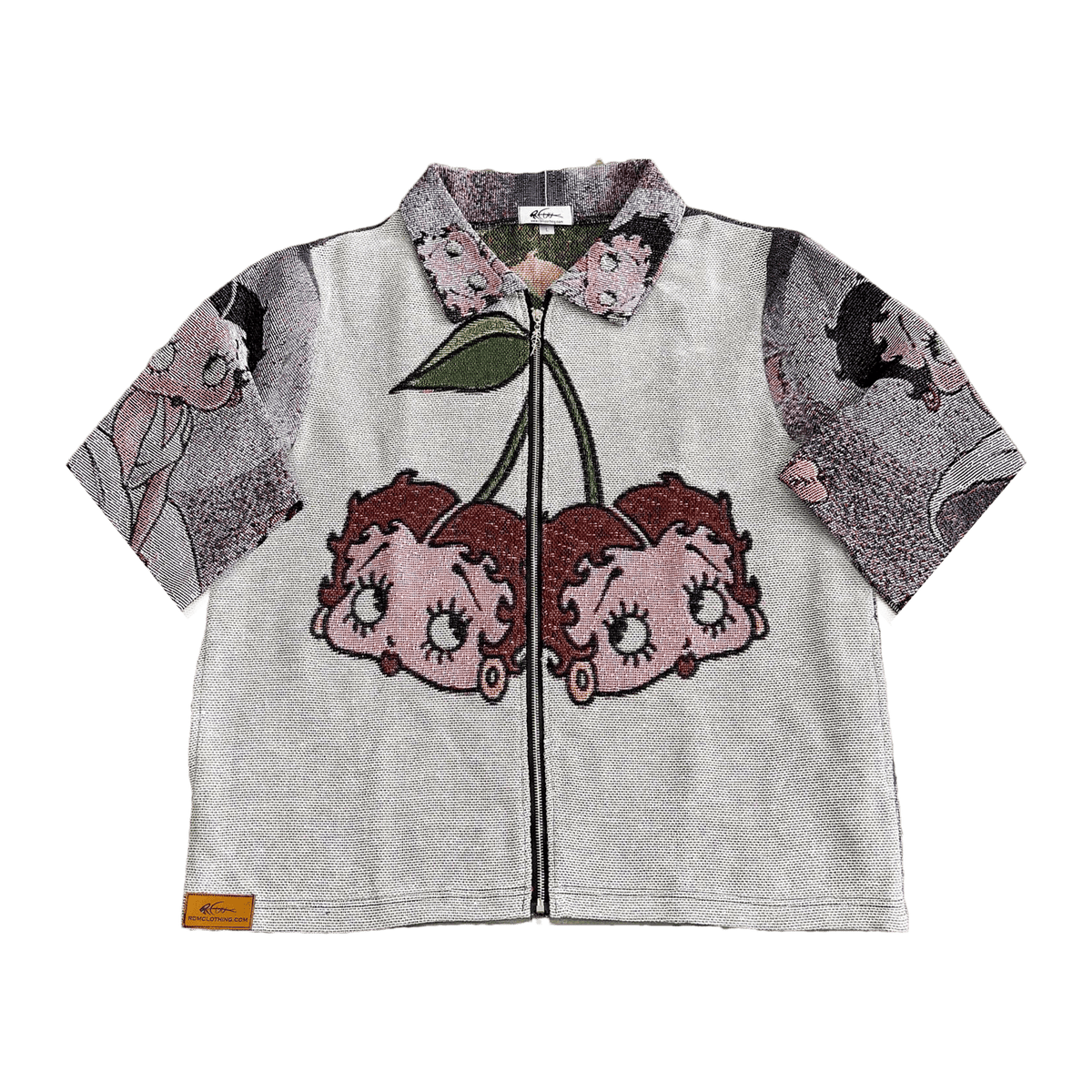 RDMCLOTHINGART tapestry hoodie BETTY BOOP CHERRIES TAPESTRY TEE-98363