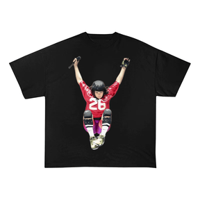 RDMCLOTHINGART tapestry hoodie Billie Eilish Super Bowl 2025 Performance Oversized Heavyweight Cotton Tee-6009