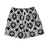 RDMCLOTHINGART tapestry hoodie BLACK CHROME MESH SHORTS-8706