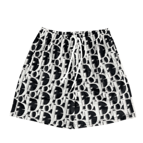 BLACK DC MESH SHORTS-8703 - RDMCLOTHINGART