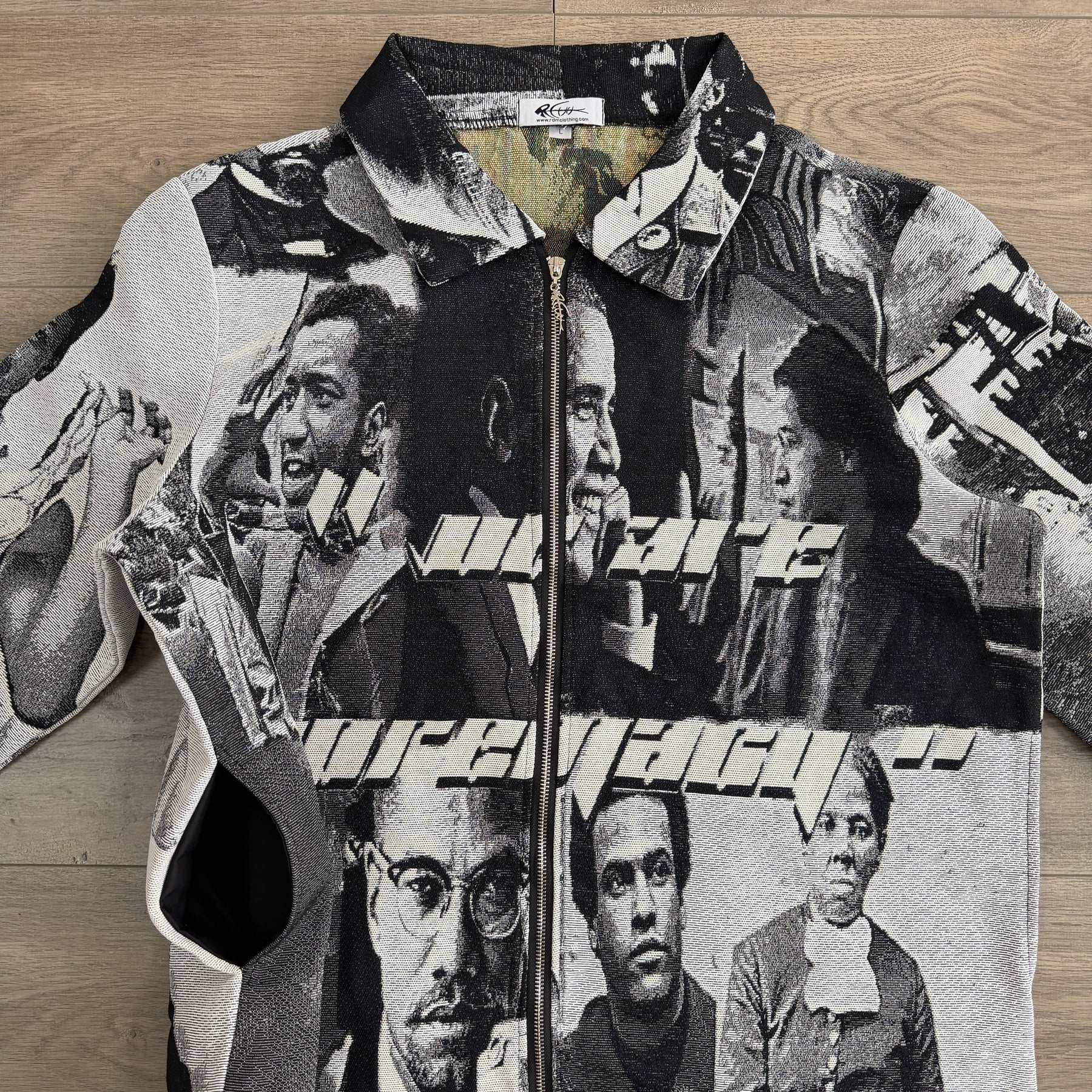 RDMCLOTHINGART tapestry hoodie BLACK LEADER TAPESTRY JACKET