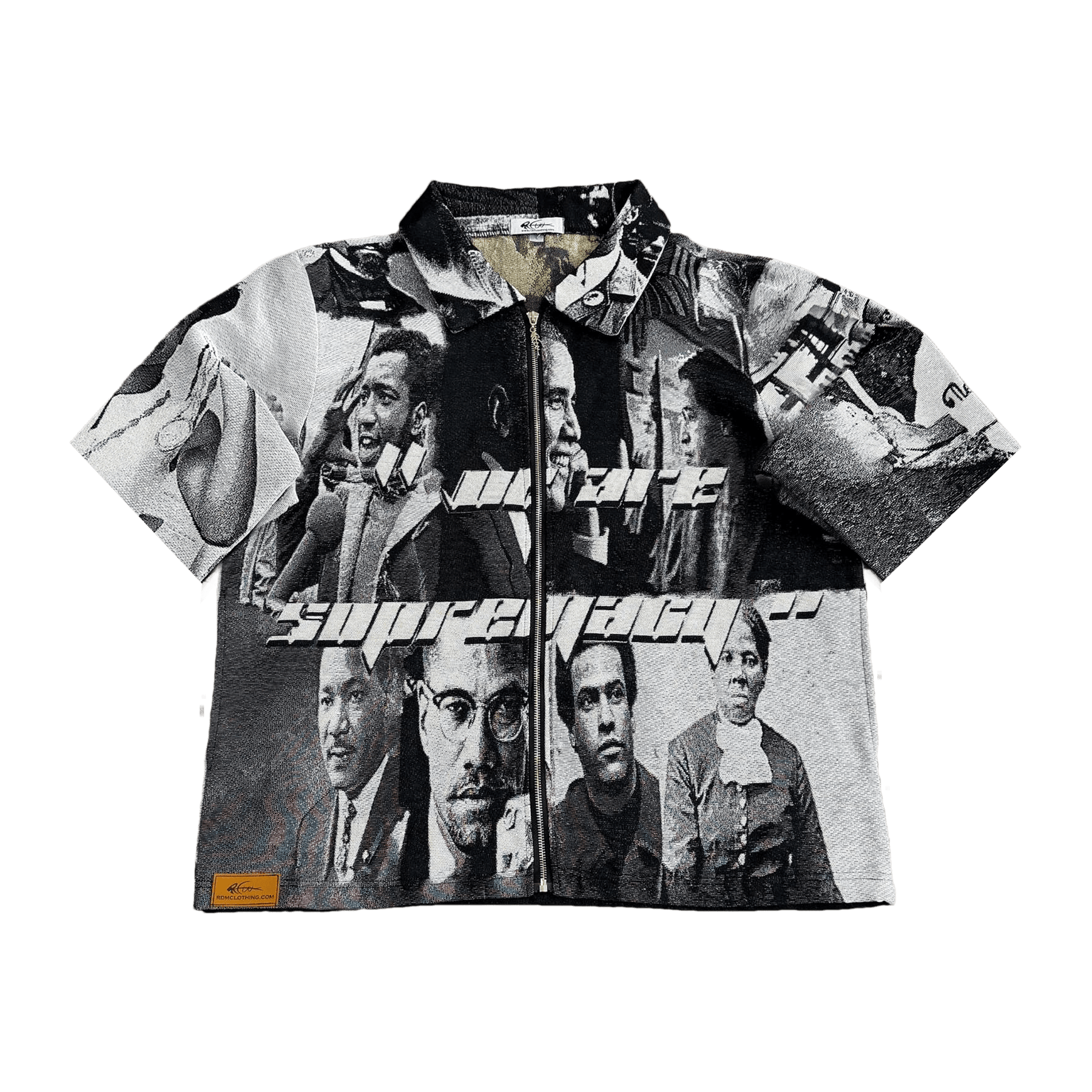 RDMCLOTHINGART tapestry hoodie BLACK LEADER TAPESTRY TEE-6809