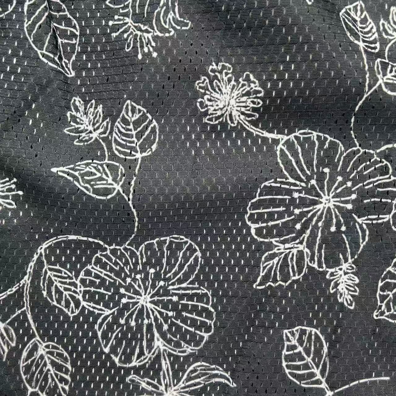 RDMCLOTHINGART tapestry hoodie BLACK WILD ROSES-8777