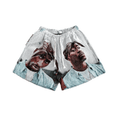 RDMCLOTHINGART tapestry hoodie BLUE 2PAC TAPESTRY SHORTS