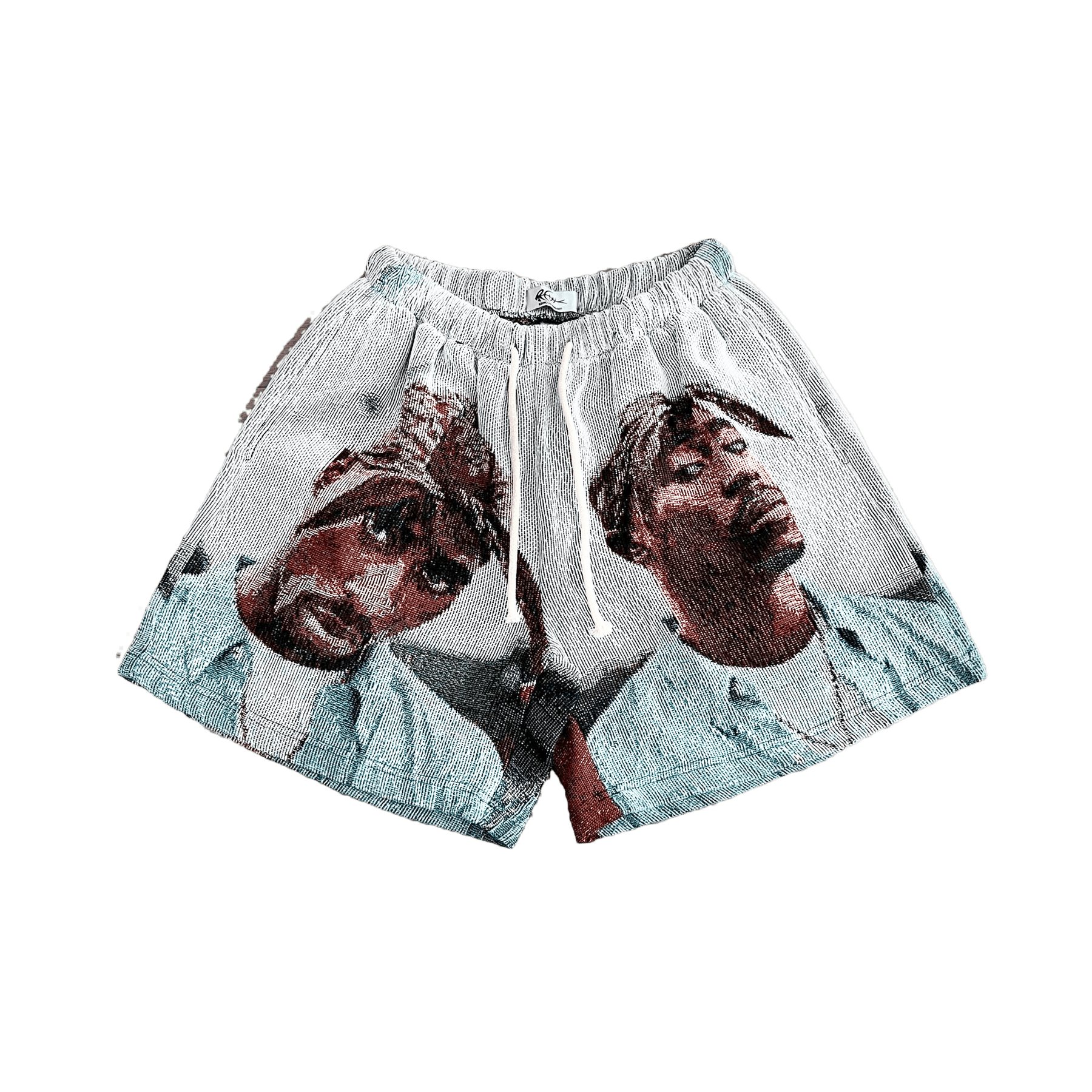 RDMCLOTHINGART tapestry hoodie BLUE 2PAC TAPESTRY SHORTS