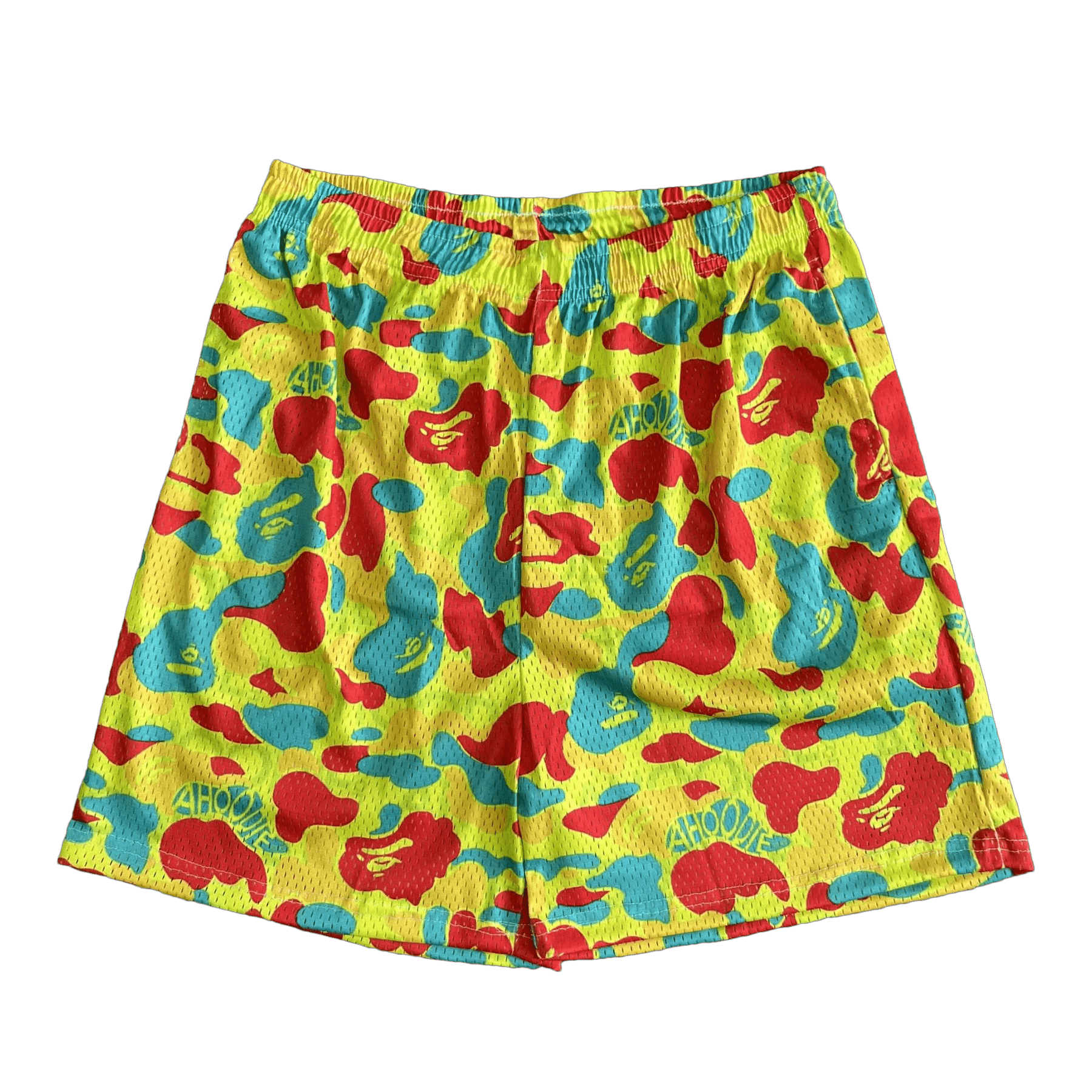 COLORFUL CAMO MESH SHORTS-8729 - RDMCLOTHINGART