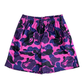 DARK PURPLE CAMO MESH SHORTS-8723 - RDMCLOTHINGART