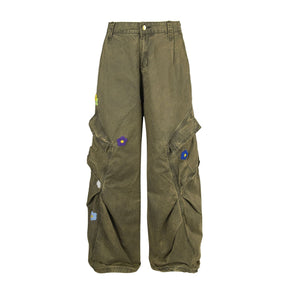 RDMCLOTHINGART S / forest green tapestry hoodie DESIGNER PANTS-60027
