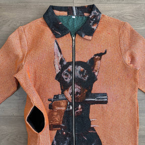 RDMCLOTHINGART tapestry hoodie DOBERMANN TAPESTRY TEE-98398